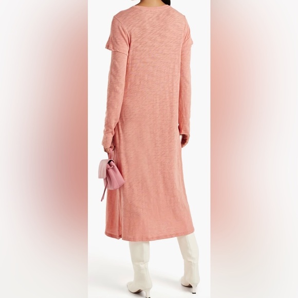 ATM Layered Slub Cotton-Jersey Dress - NWT - Size M - Picture 2 of 16